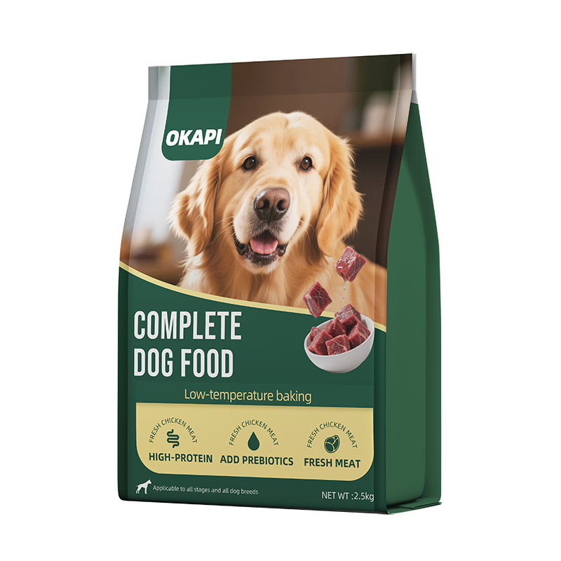 Complete dog food retail bag