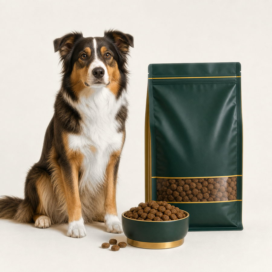 Premium dry dog food OEM private label product with dog