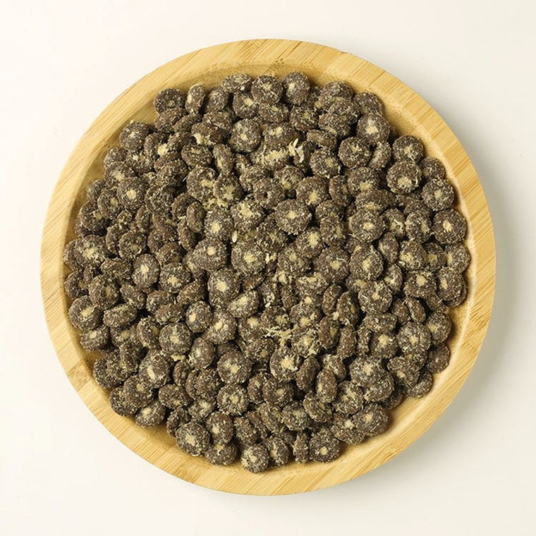 Coated pet treat texture sample