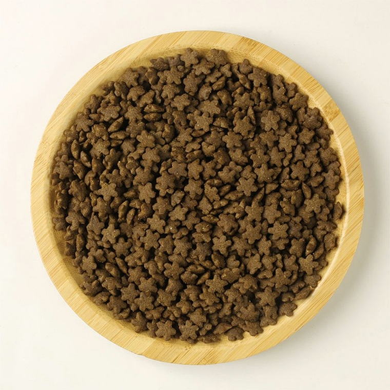Flower shaped kibble texture sample